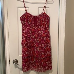 Boho floral tiered summer dress